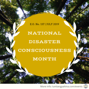 National Disaster Consciousness Month 2019