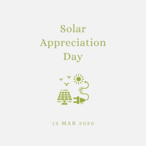 2020 [03] Solar Appreciation Day